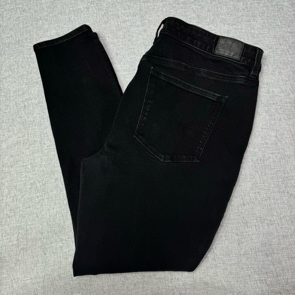 American Eagle Dream High Rise Jeggings Black Skinny Jeans Size 16 - Picture 3 of 12